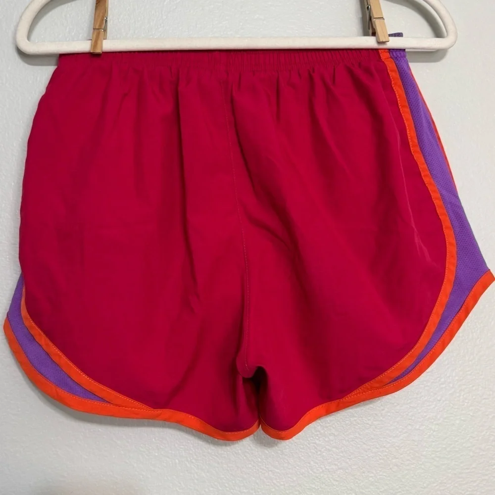 Nike Dri-Fit Lined Running Shorts 3” Pink Purple Orange